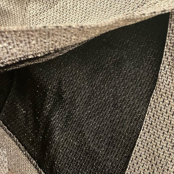 19 left vintage shirt Dresses-small-XL-golden beige with glitter like design. - Picture 5 of 12